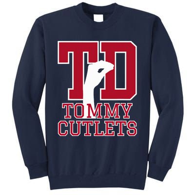 NY Italian Hand Gesture Tommy Cutlets Football Quarterback  Tall Sweatshirt