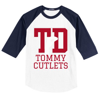 NY Italian Hand Gesture Tommy Cutlets Football Quarterback  Baseball Sleeve Shirt