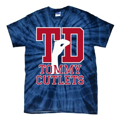 NY Italian Hand Gesture Tommy Cutlets Football Quarterback  Tie-Dye T-Shirt