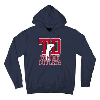 NY Italian Hand Gesture Tommy Cutlets Football Quarterback  Tall Hoodie