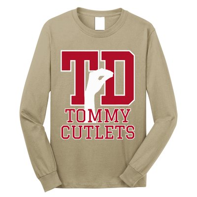 NY Italian Hand Gesture Tommy Cutlets Football Quarterback  Long Sleeve Shirt