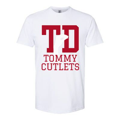 NY Italian Hand Gesture Tommy Cutlets Football Quarterback  Softstyle CVC T-Shirt