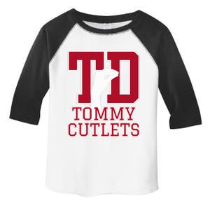 NY Italian Hand Gesture Tommy Cutlets Football Quarterback  Toddler Fine Jersey T-Shirt