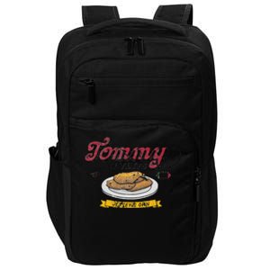 Ny Italian Hand Gesture Tommy Cutlets Football Quarterback Impact Tech Backpack