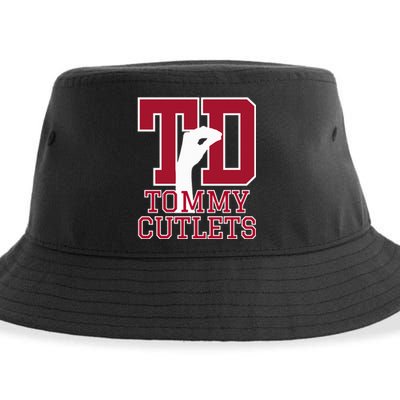 NY Italian Hand Gesture Tommy Cutlets Football Quarterback  Sustainable Bucket Hat