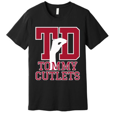 NY Italian Hand Gesture Tommy Cutlets Football Quarterback  Premium T-Shirt