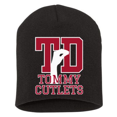 NY Italian Hand Gesture Tommy Cutlets Football Quarterback  Short Acrylic Beanie