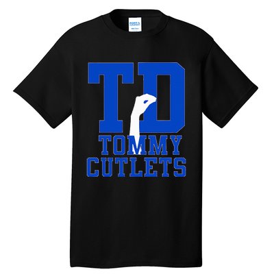 NY Italian Hand Gesture Tommy Cutlets Football Quarterback Tall T-Shirt