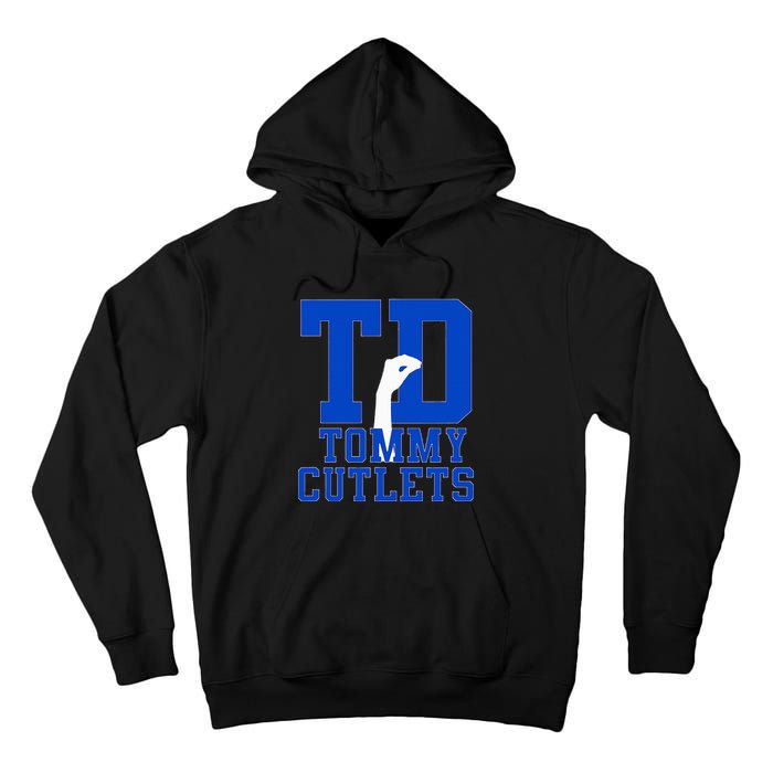 NY Italian Hand Gesture Tommy Cutlets Football Quarterback Tall Hoodie