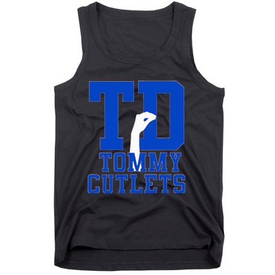 NY Italian Hand Gesture Tommy Cutlets Football Quarterback Tank Top