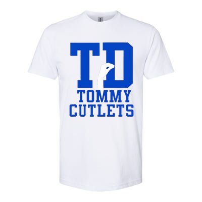 NY Italian Hand Gesture Tommy Cutlets Football Quarterback Softstyle CVC T-Shirt