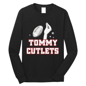 Ny Italian Hand Gesture Tommy Cutlets Football Quarterback Long Sleeve Shirt