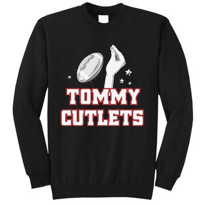 Ny Italian Hand Gesture Tommy Cutlets Football Quarterback Sweatshirt