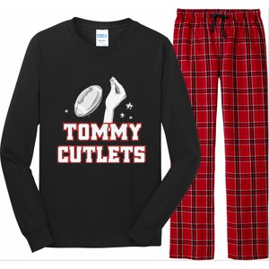 Ny Italian Hand Gesture Tommy Cutlets Football Quarterback Long Sleeve Pajama Set