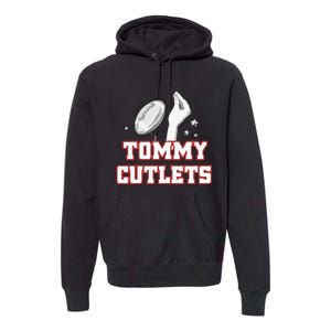 Ny Italian Hand Gesture Tommy Cutlets Football Quarterback Premium Hoodie