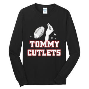 Ny Italian Hand Gesture Tommy Cutlets Football Quarterback Tall Long Sleeve T-Shirt