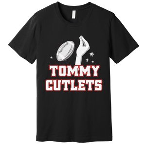 Ny Italian Hand Gesture Tommy Cutlets Football Quarterback Premium T-Shirt