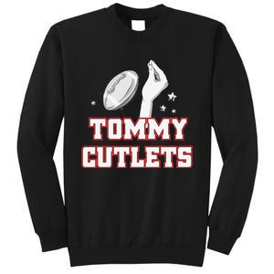 Ny Italian Hand Gesture Tommy Cutlets Football Quarterback Tall Sweatshirt