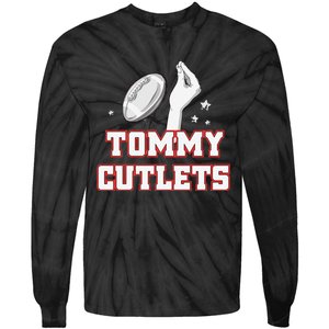 Ny Italian Hand Gesture Tommy Cutlets Football Quarterback Tie-Dye Long Sleeve Shirt