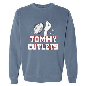 Ny Italian Hand Gesture Tommy Cutlets Football Quarterback Garment-Dyed Sweatshirt