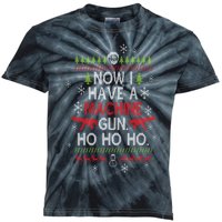 Now I Have A Machine Gun Ho Ho Ho Funny Christmas Kids Tie-Dye T-Shirt