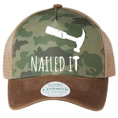 Nailed It Hammer And Nail Woodworking Carpentry Legacy Tie Dye Trucker Hat