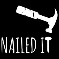 Nailed It Hammer And Nail Woodworking Carpentry Zip Tote Bag