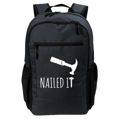 Nailed It Hammer And Nail Woodworking Carpentry Daily Commute Backpack