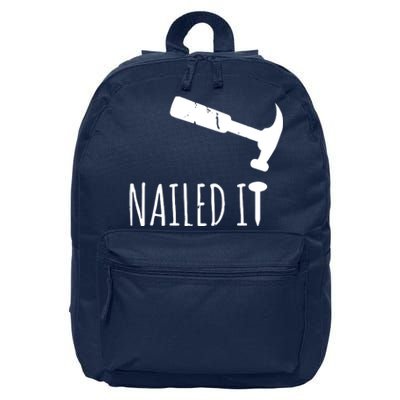 Nailed It Hammer And Nail Woodworking Carpentry 16 in Basic Backpack