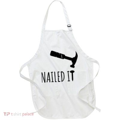 Nailed It Hammer And Nail Woodworking Carpentry Apron