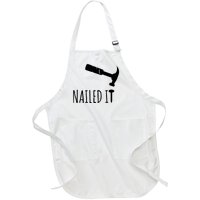 Nailed It Hammer And Nail Woodworking Carpentry Full-Length Apron With Pockets