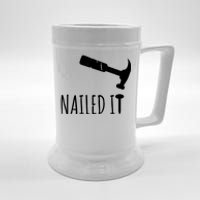 Nailed It Hammer And Nail Woodworking Carpentry Beer Stein