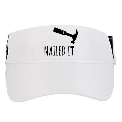 Nailed It Hammer And Nail Woodworking Carpentry Adult Drive Performance Visor