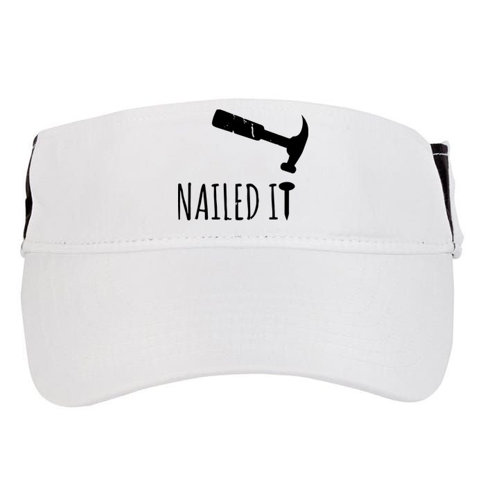 Nailed It Hammer And Nail Woodworking Carpentry Adult Drive Performance Visor
