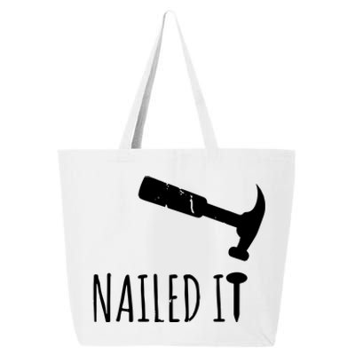 Nailed It Hammer And Nail Woodworking Carpentry 25L Jumbo Tote