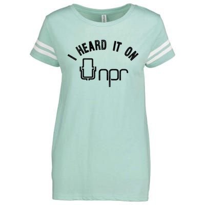 NPR I Heard It On NPR Enza Ladies Jersey Football T-Shirt