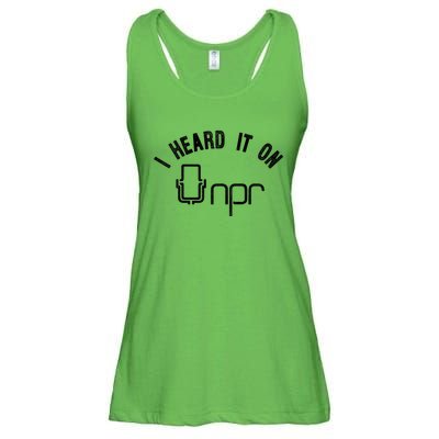 NPR I Heard It On NPR Ladies Essential Flowy Tank