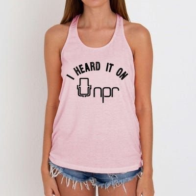 NPR I Heard It On NPR Women's Knotted Racerback Tank