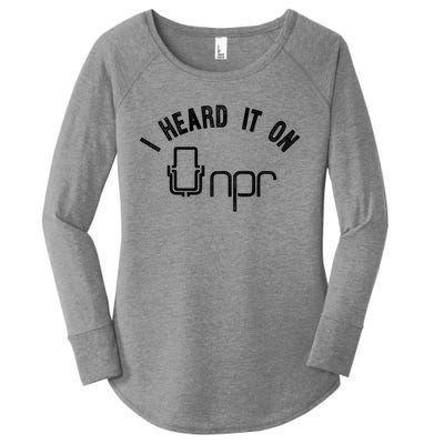 NPR I Heard It On NPR Women's Perfect Tri Tunic Long Sleeve Shirt