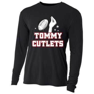 Ny Italian Hand Gesture Tommy Cutlets Football Quarterback Cooling Performance Long Sleeve Crew