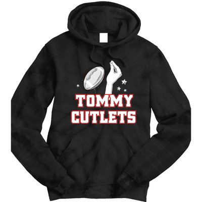 Ny Italian Hand Gesture Tommy Cutlets Football Quarterback Tie Dye Hoodie