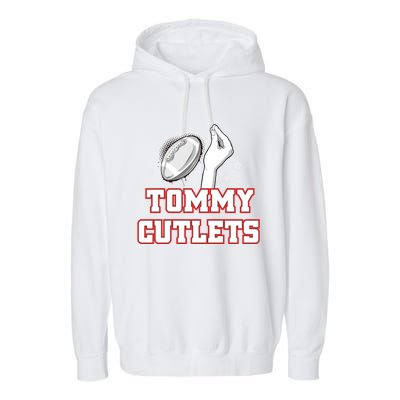 Ny Italian Hand Gesture Tommy Cutlets Football Quarterback Garment-Dyed Fleece Hoodie