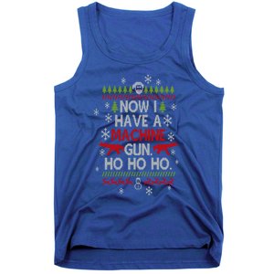 Now I Have A Machineguns Ho Ho Ho Funny Christmas Sarcastic Cool Gift Tank Top