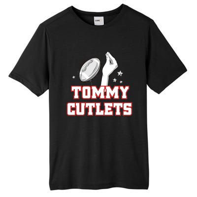 Ny Italian Hand Gesture Tommy Cutlets Football Quarterback Gift Design Tall Fusion ChromaSoft Performance T-Shirt