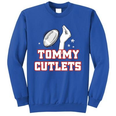 Ny Italian Hand Gesture Tommy Cutlets Football Quarterback Gift Design Sweatshirt