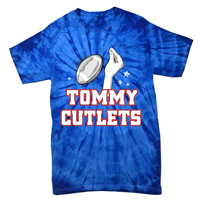 Ny Italian Hand Gesture Tommy Cutlets Football Quarterback Gift Design Tie-Dye T-Shirt