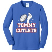 Ny Italian Hand Gesture Tommy Cutlets Football Quarterback Gift Design Kids Long Sleeve Shirt