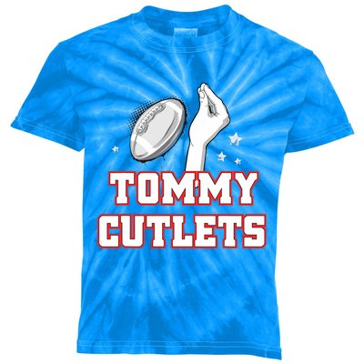 Ny Italian Hand Gesture Tommy Cutlets Football Quarterback Gift Design Kids Tie-Dye T-Shirt