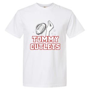 Ny Italian Hand Gesture Tommy Cutlets Football Quarterback Gift Design Garment-Dyed Heavyweight T-Shirt