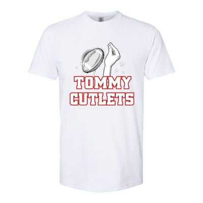 Ny Italian Hand Gesture Tommy Cutlets Football Quarterback Gift Design Softstyle CVC T-Shirt